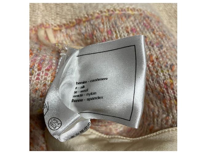 Gonna in tweed Chanel Rosa - vista 8