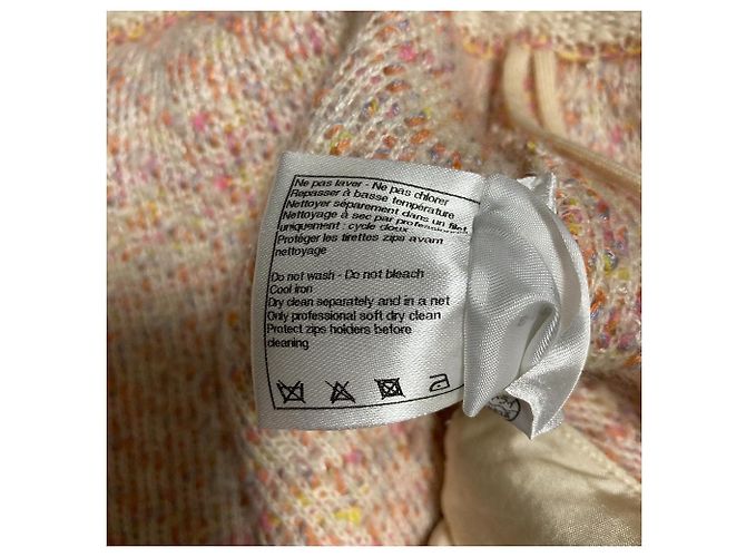 Gonna in tweed Chanel Rosa - vista 9