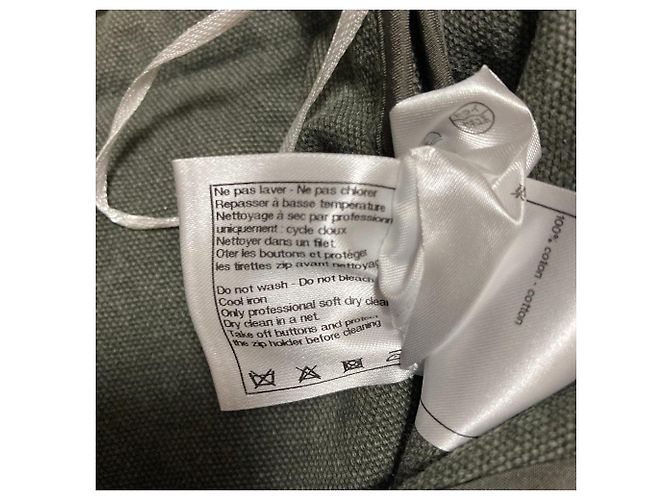 Chanel Shorts aus Canvas Grün Khaki - Ansicht 10