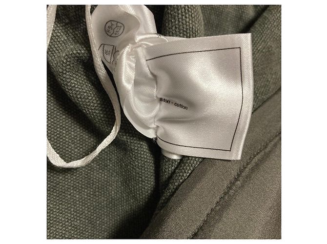 Chanel Shorts aus Canvas Grün Khaki - Ansicht 11