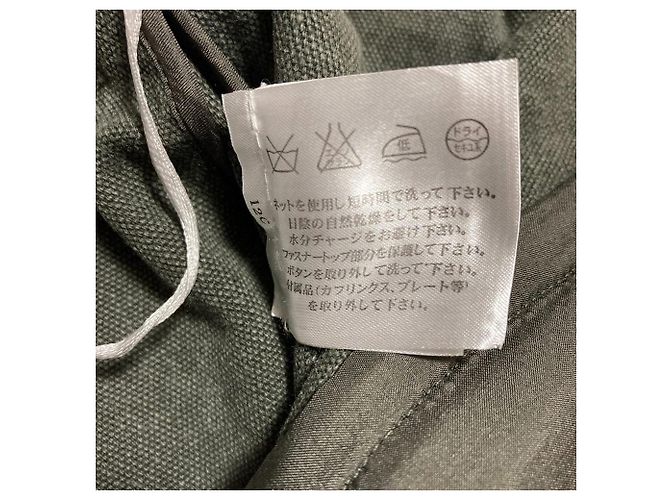 Chanel Shorts aus Canvas Grün Khaki - Ansicht 12