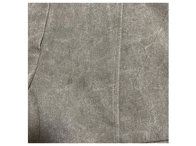 Chanel Shorts aus Canvas Grün Khaki - Ansicht 13