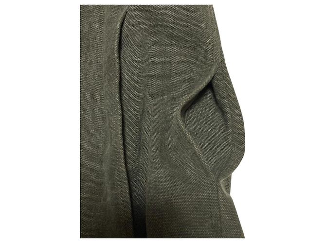 Chanel Shorts aus Canvas Grün Khaki - Ansicht 3