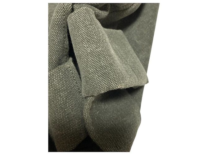 Chanel Shorts aus Canvas Grün Khaki - Ansicht 4