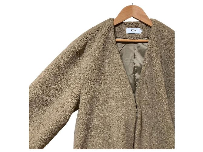 Autre Marque AZUL by moussy B-HEAT Boa Coat Castaño - vista 3