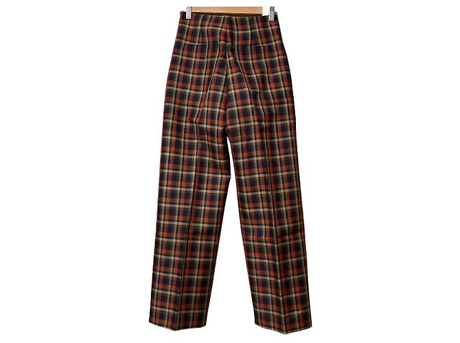 Autre Marque United Arrows Pantaloni Wide a Quadri Multicolore - vista 2