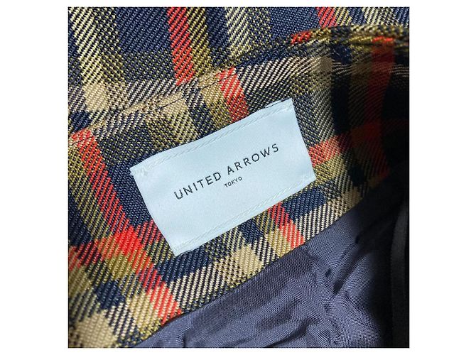 Autre Marque United Arrows Pantaloni Wide a Quadri Multicolore - vista 3