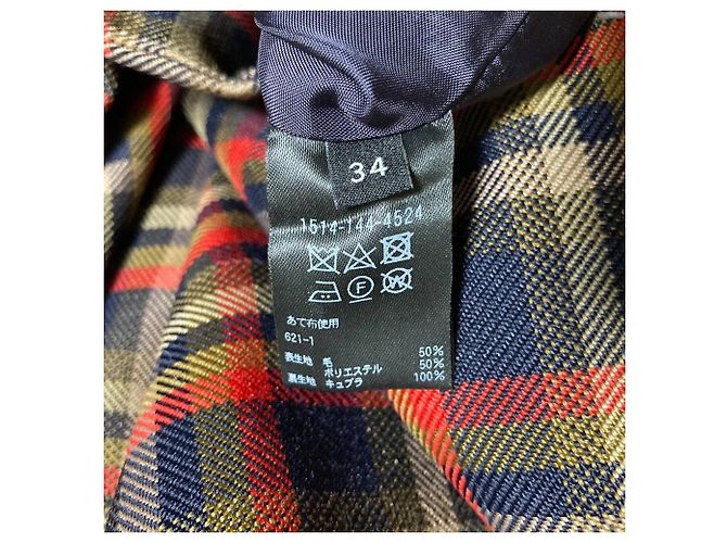 Autre Marque United Arrows Pantaloni Wide a Quadri Multicolore - vista 4
