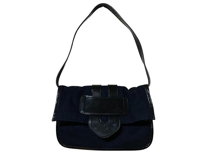 Autre Marque Borsa a tracolla Tila March in lana Blu Blu navy - vista 2