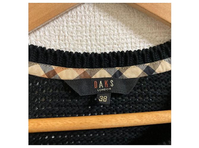 Autre Marque Poncho pullover de malha DAKS Preto - vista 3