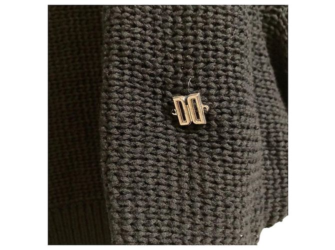 Autre Marque Poncho pullover de malha DAKS Preto - vista 4