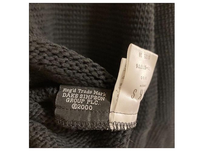 Autre Marque Poncho pullover de malha DAKS Preto - vista 5