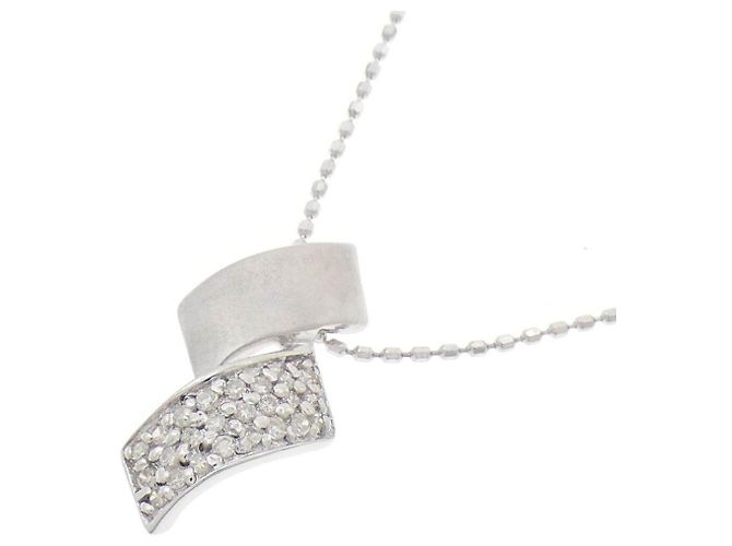 Autre Marque Collar de diamantes Au750 Plata - vista 3