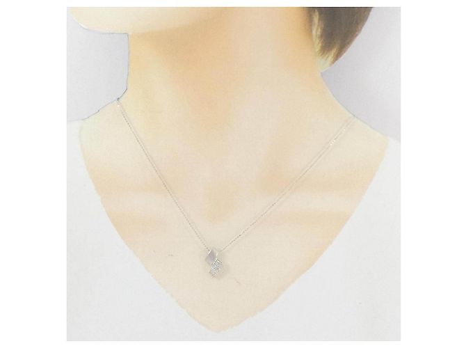 Autre Marque Collar de diamantes Au750 Plata - vista 6