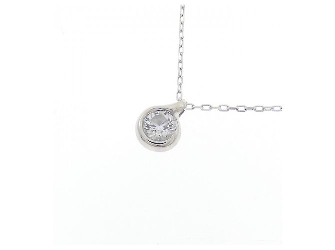 Autre Marque Forevermark Platin-Diamant-Halskette Silber - Ansicht 3