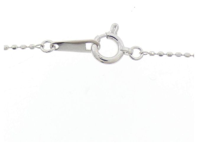 Autre Marque Collar Au750 Flor y Diamantes Plata - vista 5