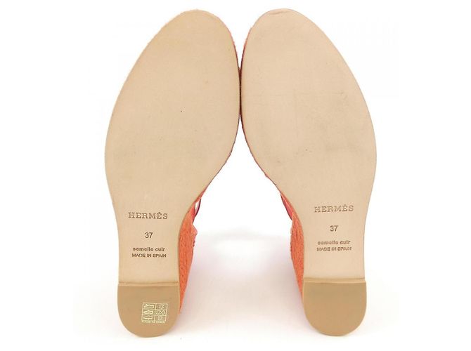 Hermès Sandali Hermes TIPOLI in vitello Rosso - vista 4