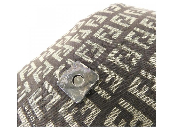 Fendi 8BT075 JQ4 Schultertasche aus Canvas Braun - Ansicht 7