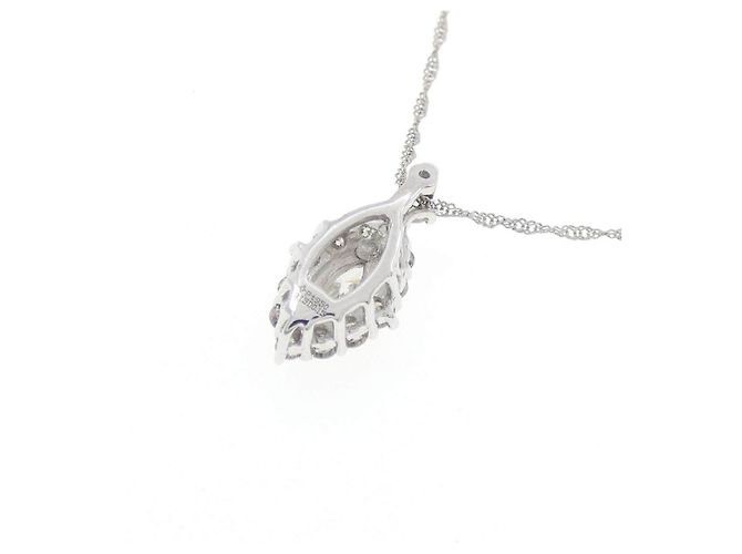 Autre Marque GSTV Platinum 950 Diamond Halskette Silber - Ansicht 4