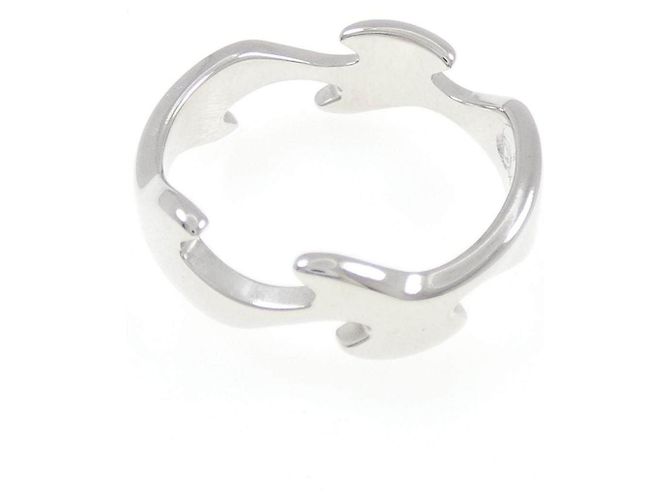 Autre Marque Anello Georg Jensen Fusion Au750 in oro bianco D'oro - vista 3