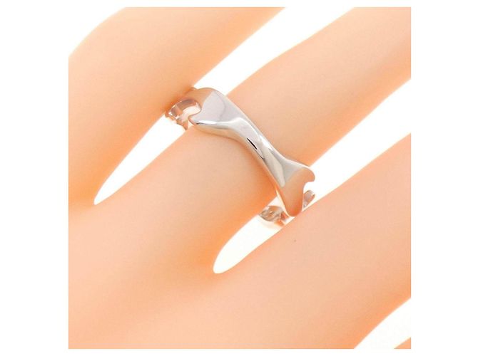 Autre Marque Anello Georg Jensen Fusion Au750 in oro bianco D'oro - vista 5