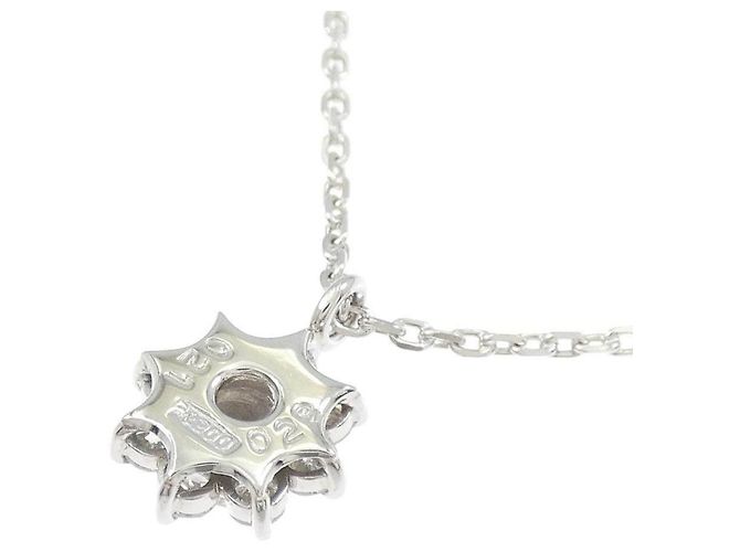 Autre Marque Collar de platino y diamantes Plata - vista 4