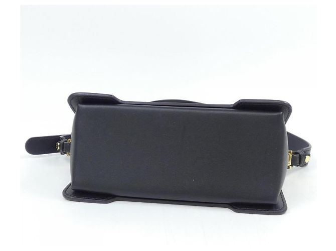 Bolsa de ombro Marni TRUNKAROO P6948 em couro de bezerro Preto - vista 4