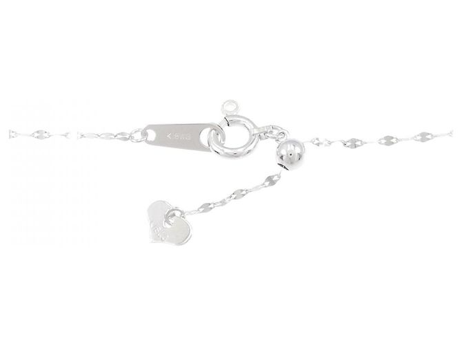 Autre Marque Collana Croce in Oro Bianco Au750 e Diamanti Argento - vista 5