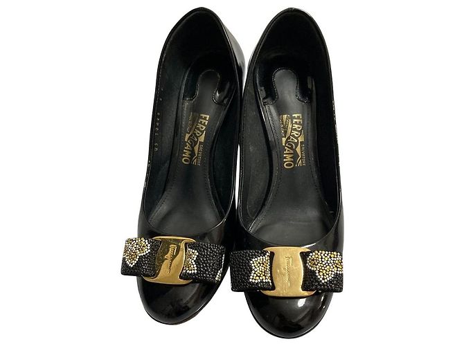 Salvatore Ferragamo Vara Lederpumps Schwarz - Ansicht 2