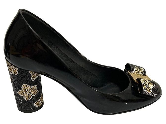 Salvatore Ferragamo Vara Lederpumps Schwarz - Ansicht 5