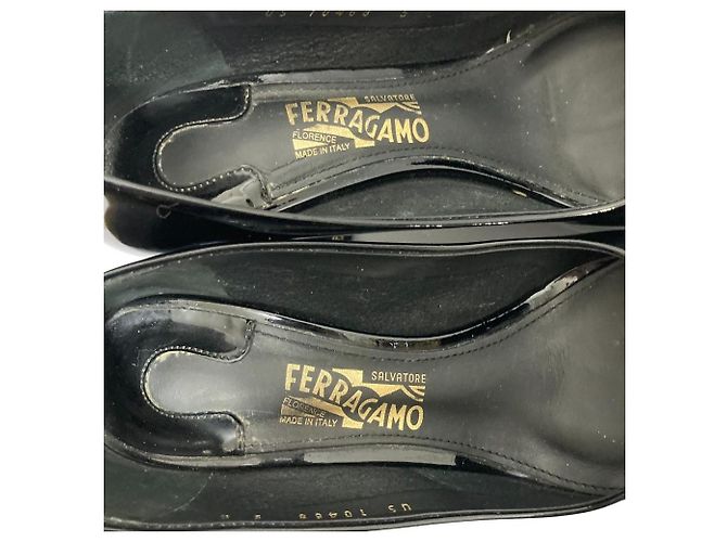Salvatore Ferragamo Vara Lederpumps Schwarz - Ansicht 8