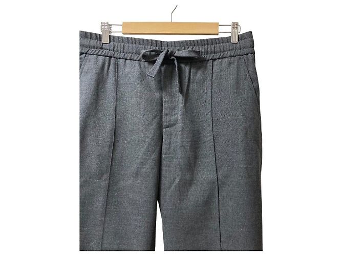 Dolce & Gabbana Pantaloni Easy Slacks in lana Dolce&Gabbana Marrone - vista 2