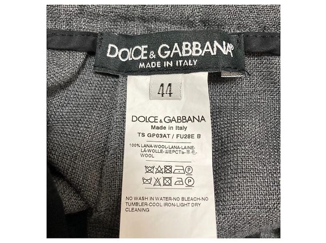 Dolce & Gabbana Pantaloni Easy Slacks in lana Dolce&Gabbana Marrone - vista 4