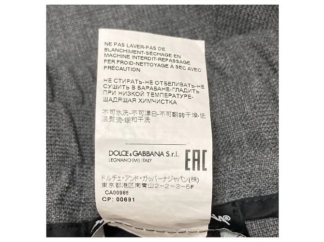 Dolce & Gabbana Pantaloni Easy Slacks in lana Dolce&Gabbana Marrone - vista 5
