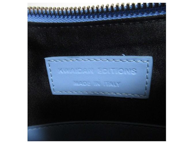 Autre Marque Borsa a tracolla in pelle KWAIDAN EDITIONS Blu Blu chiaro - vista 5