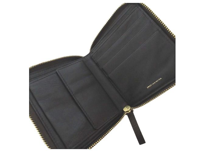 Dries Van Noten Zip Around Wallet Brown - view 5