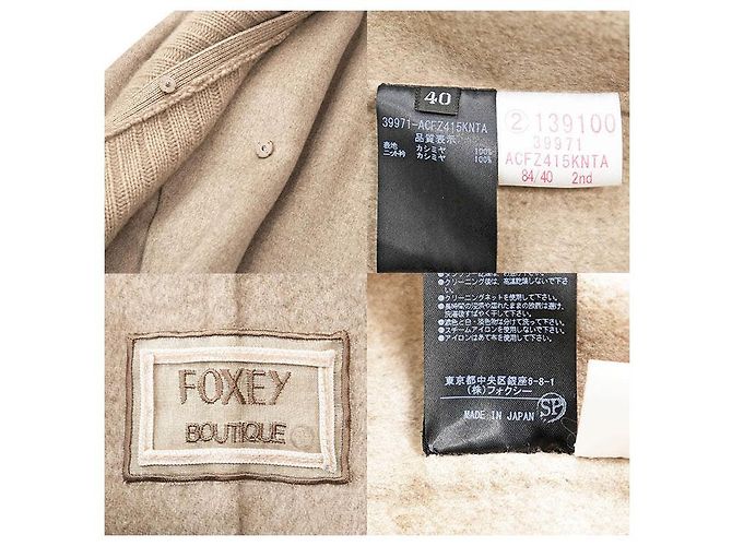 Autre Marque Abrigo FOXEY BOUTIQUE 100% Cachemira Castaño - vista 10