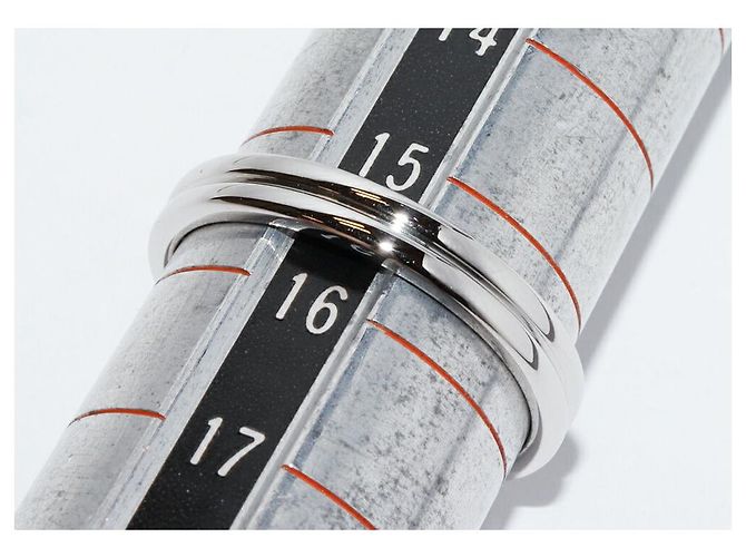 Boucheron Godron Pt950 Ring Größe 56 Silber - Ansicht 2