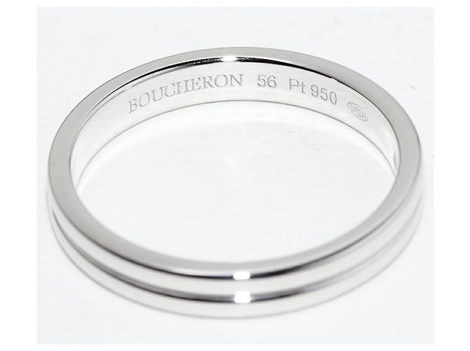 Boucheron Godron Pt950 Ring Größe 56 Silber - Ansicht 4