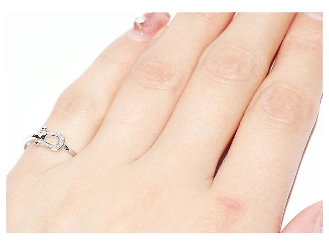 Autre Marque Fred Force 10 Au750 Ring aus Weißgold und Diamanten Größe 7 Silber - Ansicht 5