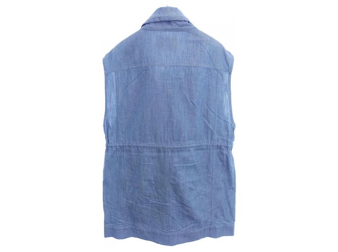 Autre Marque Langes Gilet 3.1 Phillip Lim Blau - Ansicht 2