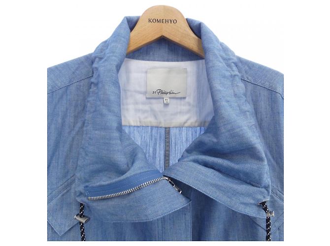 Autre Marque Langes Gilet 3.1 Phillip Lim Blau - Ansicht 5