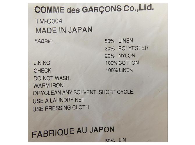 Cappotto tao COMME des GARCONS Beige - vista 3