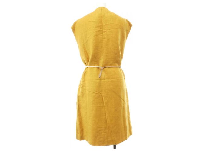 Max Mara STUDIO Chaleco largo Amarillo - vista 2