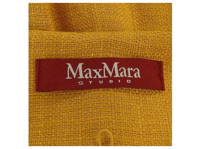 Max Mara STUDIO Chaleco largo Amarillo - vista 4