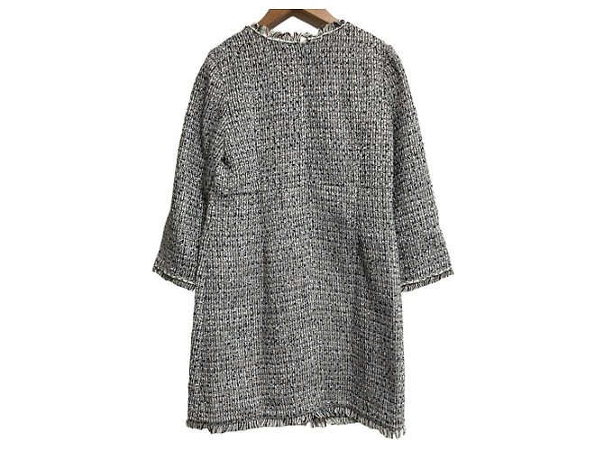 Autre Marque Vestido de tweed Apuweiser-riche Castaño - vista 2