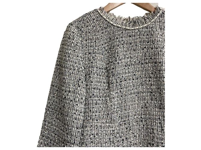 Autre Marque Vestido de tweed Apuweiser-riche Castaño - vista 3