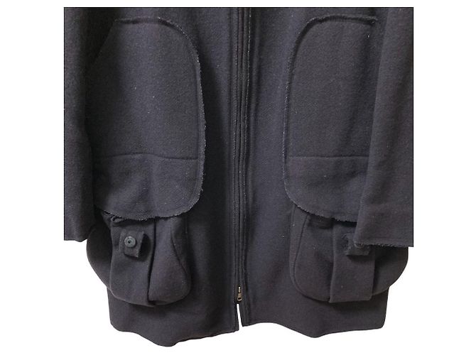 Abrigo de lana Marni con diseño cutoff Azul Azul marino - vista 3