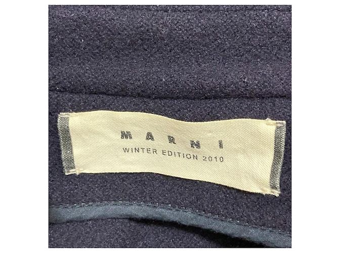 Abrigo de lana Marni con diseño cutoff Azul Azul marino - vista 5
