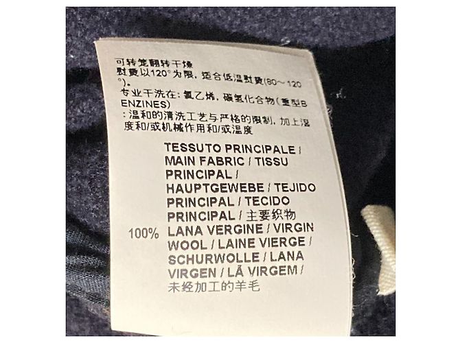 Abrigo de lana Marni con diseño cutoff Azul Azul marino - vista 8